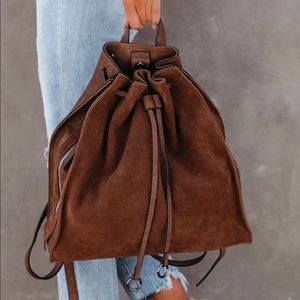 Genuine Suede Backpack